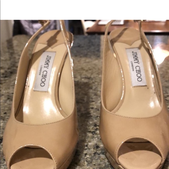Jimmy Choo Nova Tan Slingback shoes - Picture 2 of 8